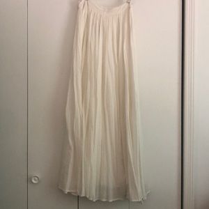 Urban outfitters floor length white skirt